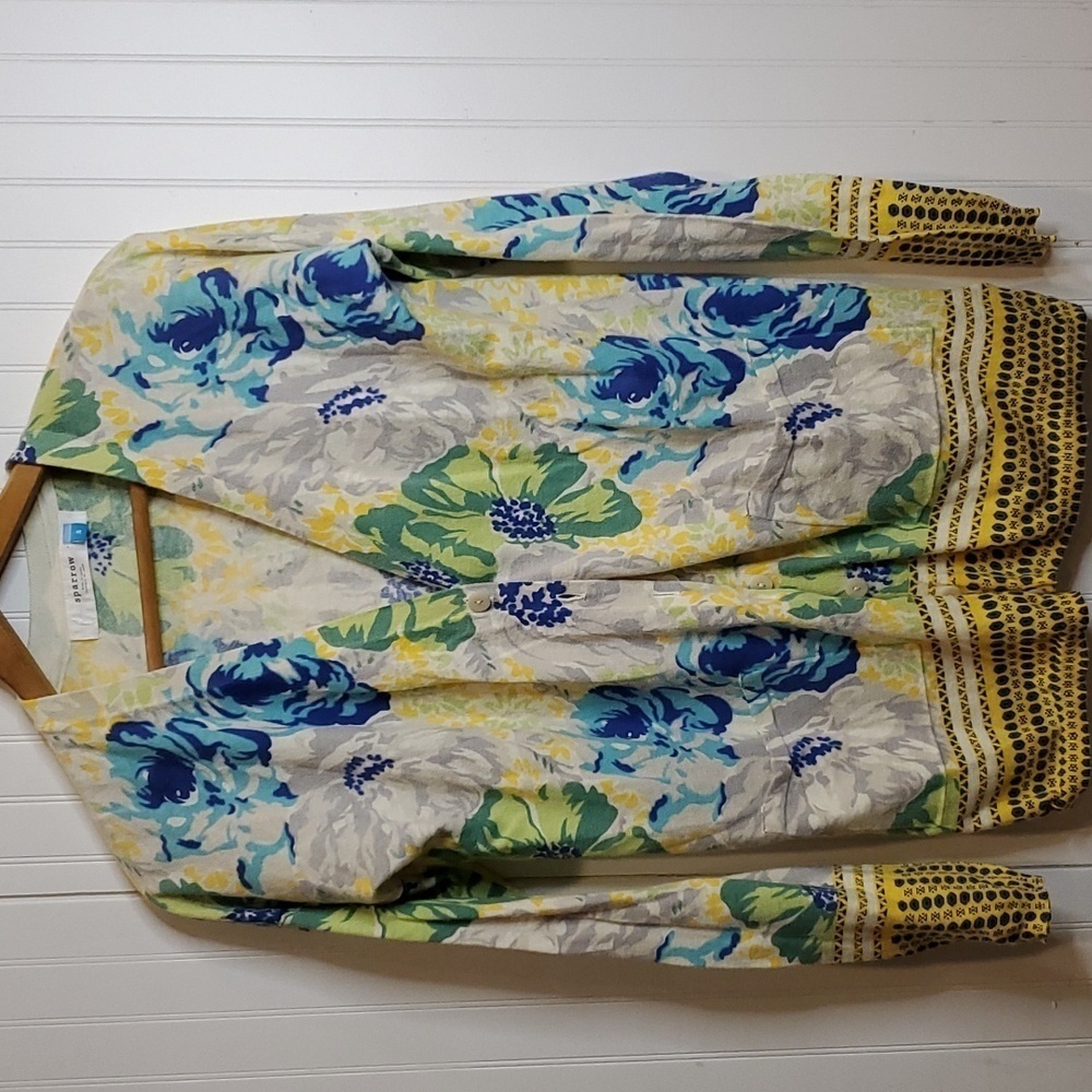 Anthropologie Sparrow‎ Floral Cardigan Small